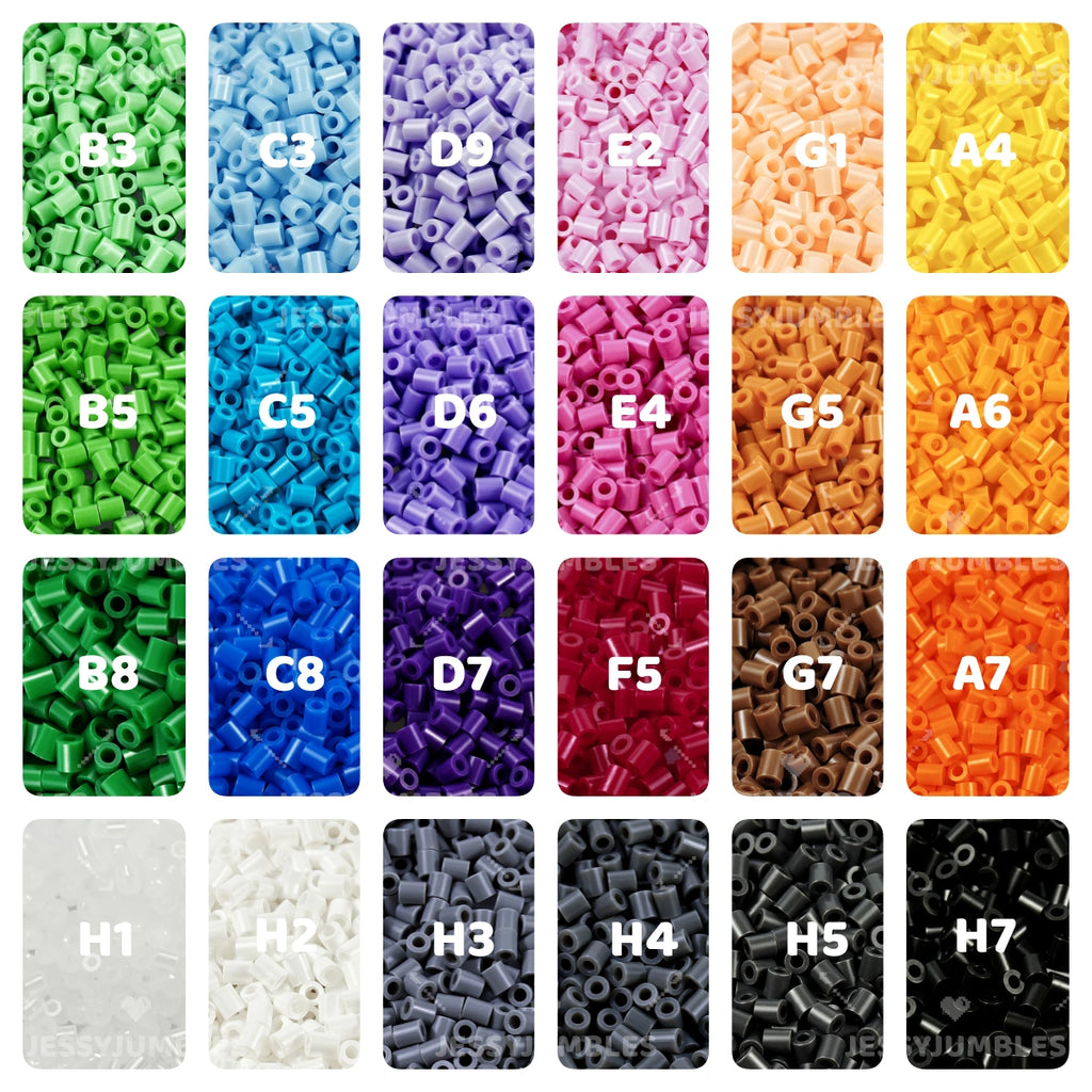 DIY Craft 24 Colors 2.6mm Mini Fuse Beads Refill Bag Set For Starter