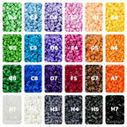 DIY Craft 24 Colors 2.6mm Mini Fuse Beads Refill Bag Set For Starter