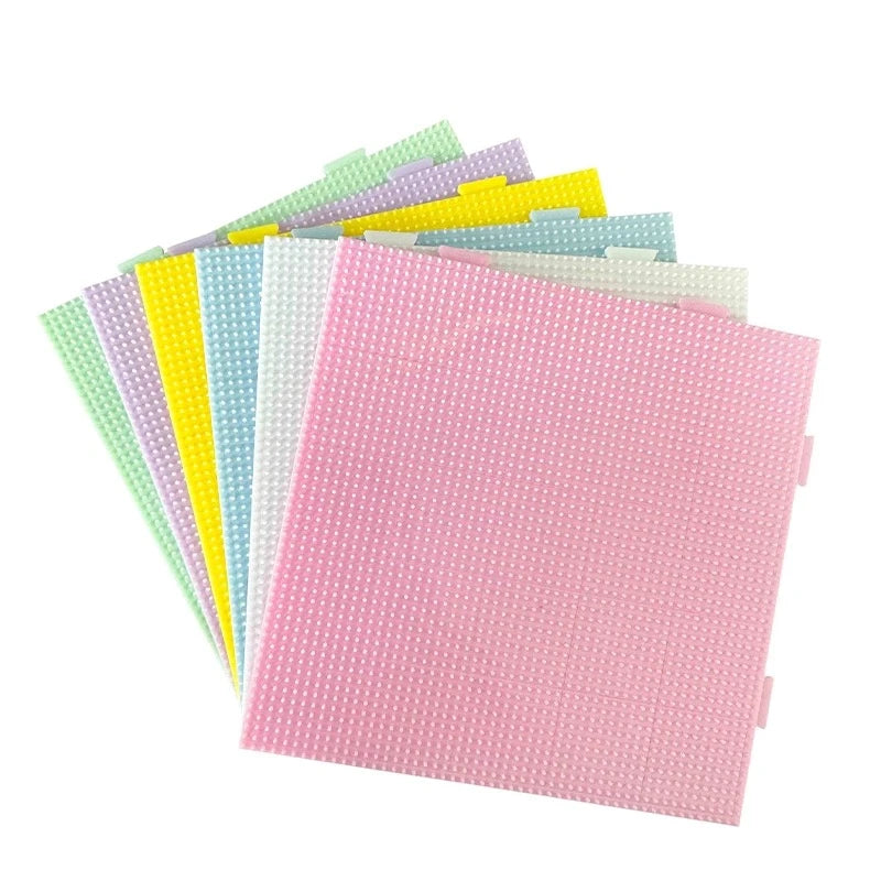 52x52 Interlocking Pegboards for Mini Perler Beads - 2.6mm Compatible, Fuse Bead Square Base Plate Set for Pixel Art Crafts