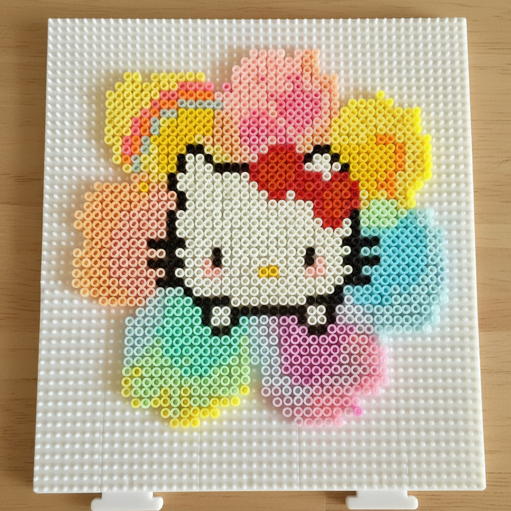 52x52 Interlocking Pegboards for Mini Perler Beads - 2.6mm Compatible, Fuse Bead Square Base Plate Set for Pixel Art Crafts