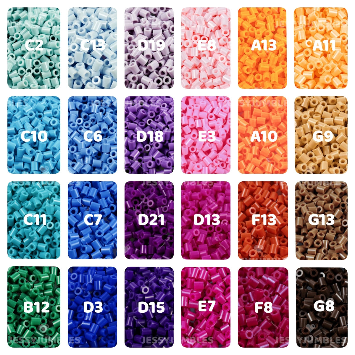 DIY Craft 48 Colors 2.6mm Mini Fuse Beads Refill Bag Plus Set For Starter