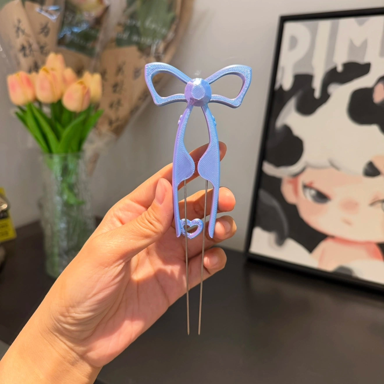 Dual-Needle Perler Beads Picker Pen for 2.6mm Mini Beads – Bow Tie Design🎀