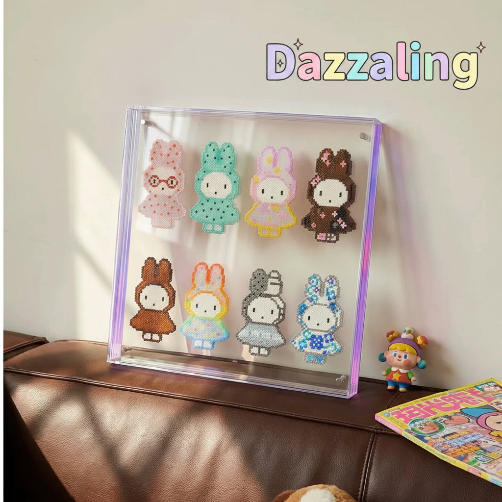 Clear Acrylic Frame – For Perler Beads, Puzzles, Posters & Art 🖼️