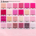 2.6mm Mini Fuse Beads Refill Pack, Pink, Rose and Blush Shades, 20g Approximately 2,000 Beads for Pixel Art Crafts