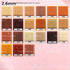2.6mm Mini Fuse Beads Refill Pack, Brown, Gold and Caramel Shades, 20g Approximately 2,000 Beads for Pixel Art Crafts