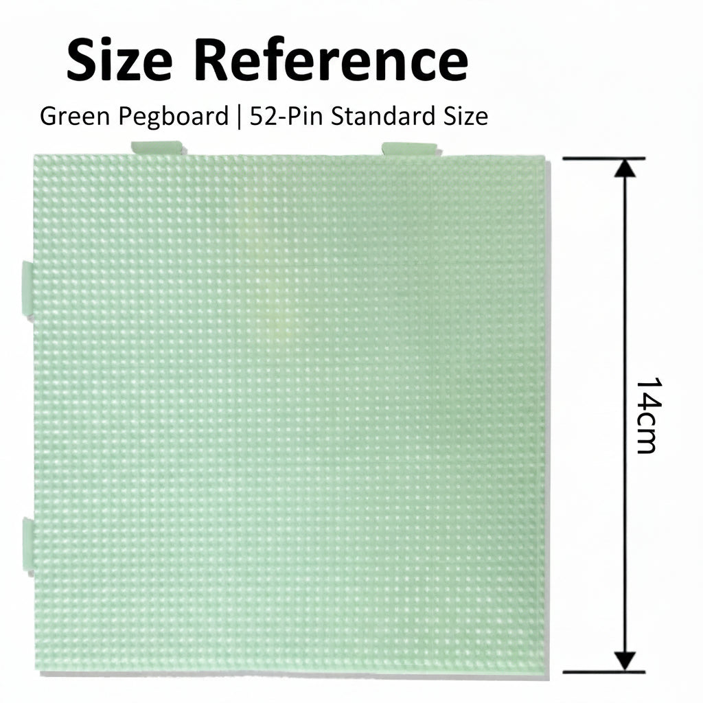 52x52 Interlocking Pegboards for Mini Perler Beads - 2.6mm Compatible, Fuse Bead Square Base Plate Set for Pixel Art Crafts