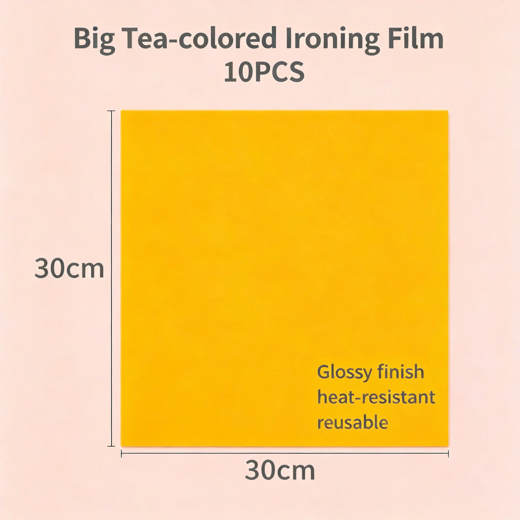 Reusable Perler Beads Baking Mat Tea-Colored Ironing Film for Fuse Bead Crafts