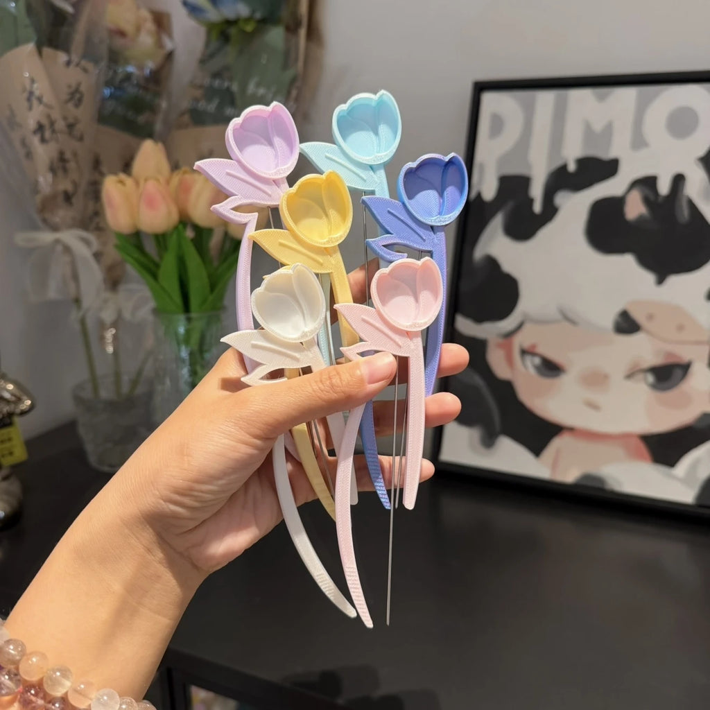 Long Single Needle Perler Beads Picker Pen for 2.6mm Mini Fuse Beads –Tulip Design 🌷