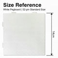 52x52 Interlocking Pegboards for Mini Perler Beads - 2.6mm Compatible, Fuse Bead Square Base Plate Set for Pixel Art Crafts