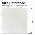 52x52 Interlocking Pegboards for Mini Perler Beads - 2.6mm Compatible, Fuse Bead Square Base Plate Set for Pixel Art Crafts