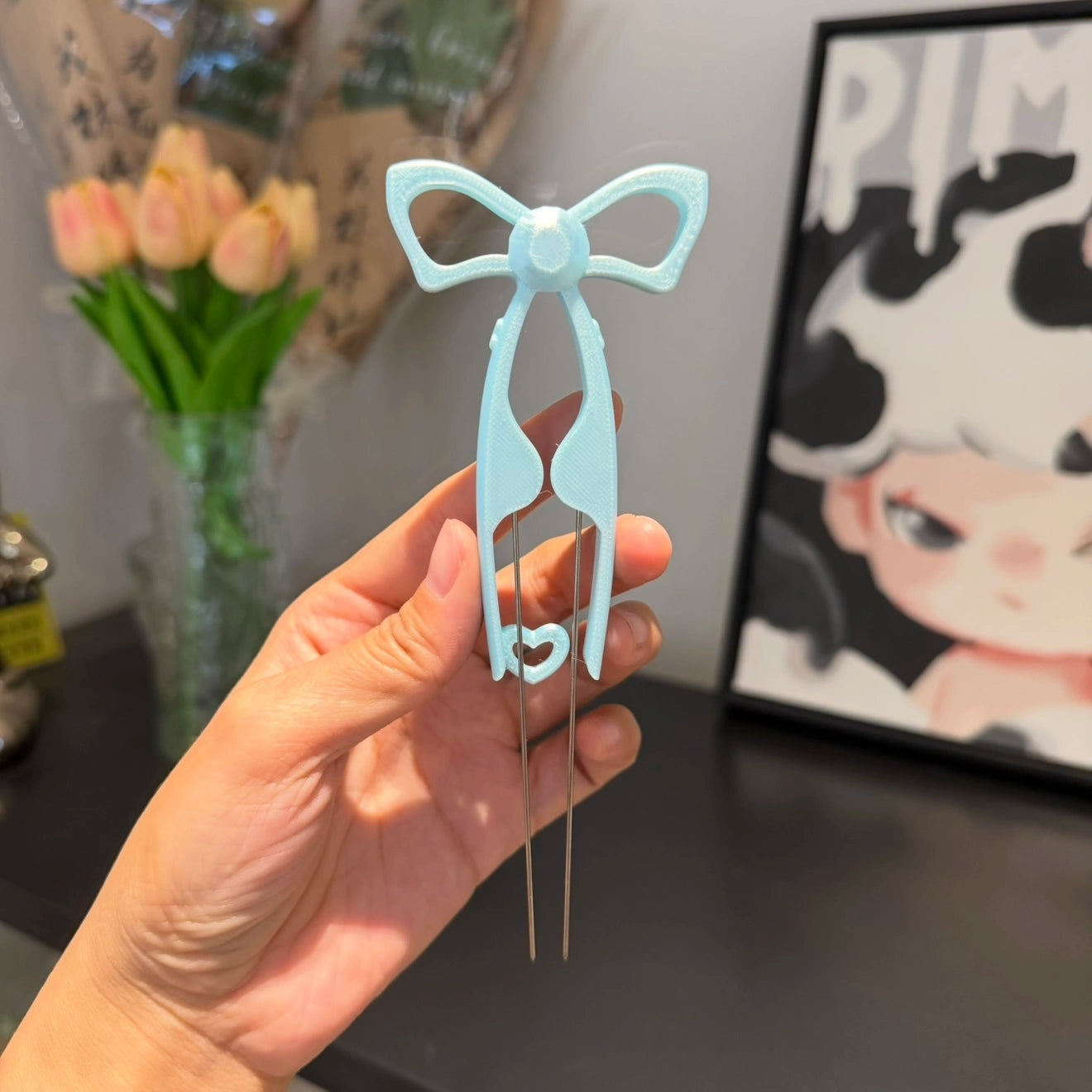 Dual-Needle Perler Beads Picker Pen for 2.6mm Mini Beads – Bow Tie Design🎀