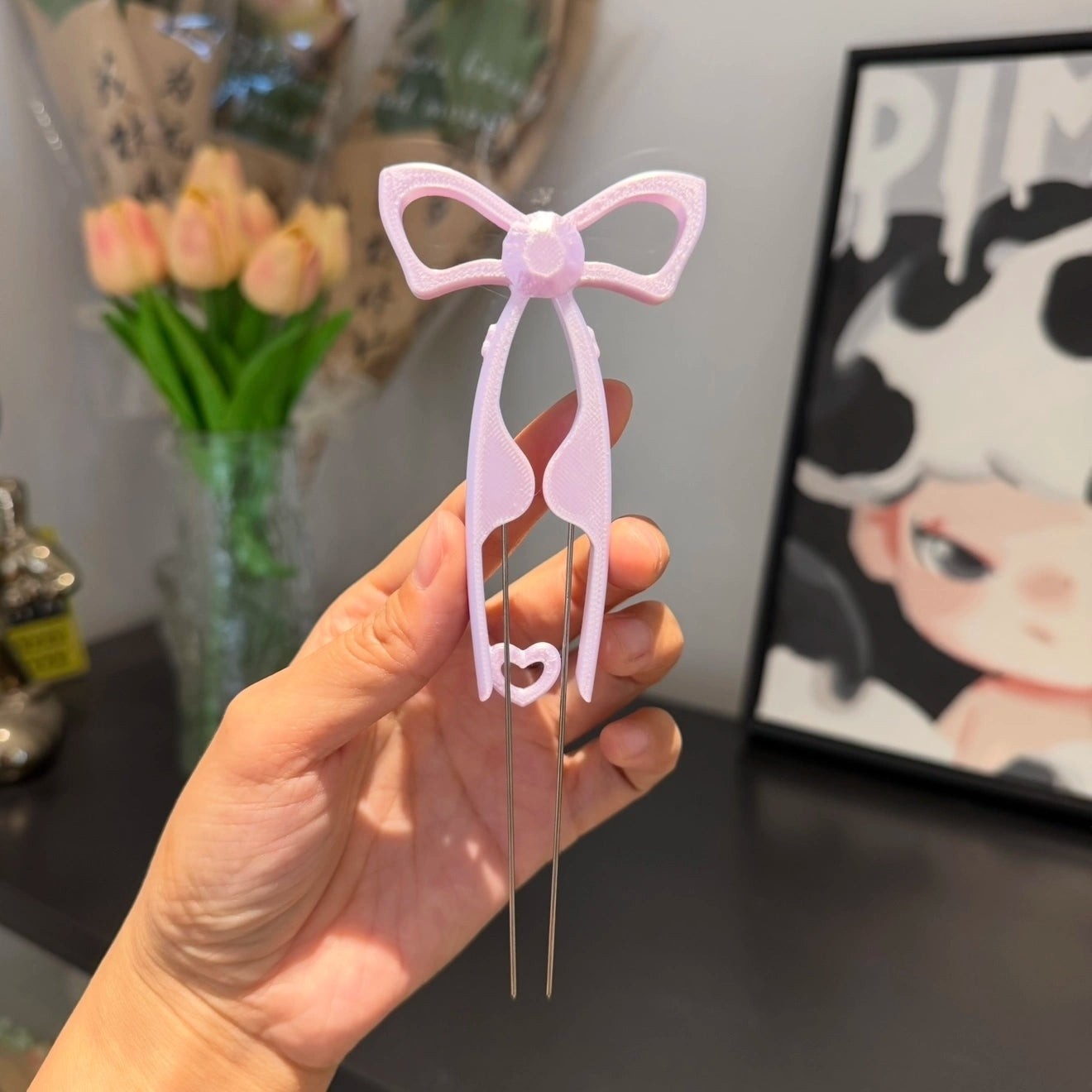 Dual-Needle Perler Beads Picker Pen for 2.6mm Mini Beads – Bow Tie Design🎀