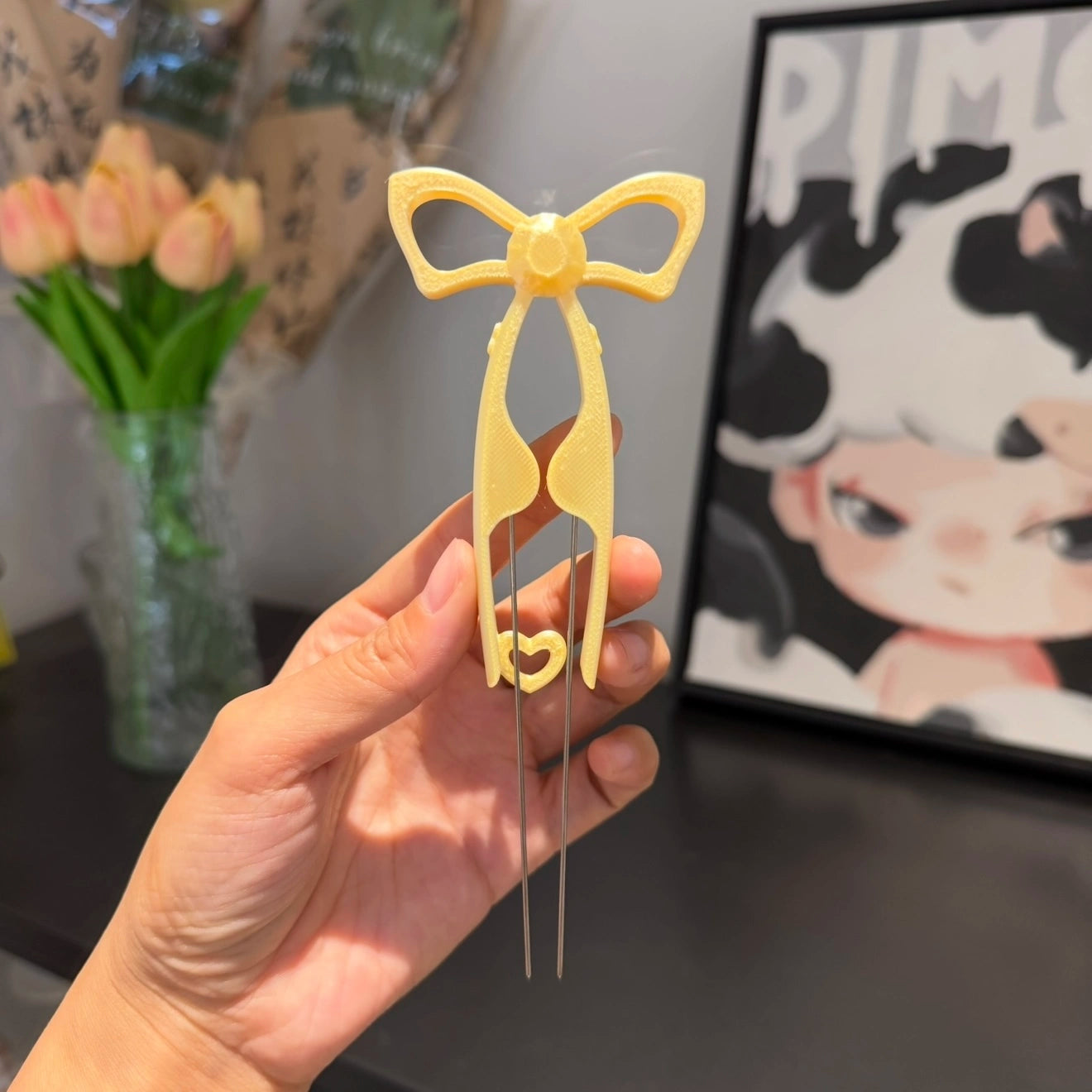 Dual-Needle Perler Beads Picker Pen for 2.6mm Mini Beads – Bow Tie Design🎀